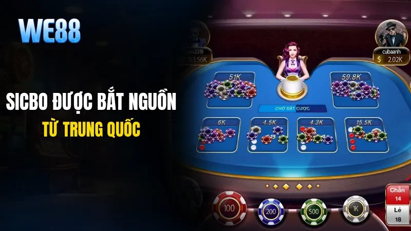 Sicbo được bắt nguồn tại Trung Quốc